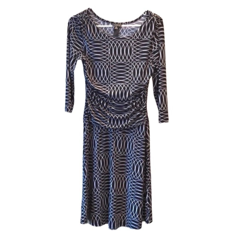 Enfocus Studio Flattering Geometric Print Dress Sz 6